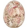 Decoration Egg 10x12 Cm Beige Red Ceramic - Home deco - Clayre & Eef