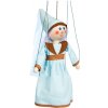 Drevená marioneta Stredoveká kráľovná, 20 cm