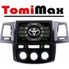 TomiMax Toyota Hilux Android 13 autorádio s WIFI, GPS, USB, BT HW výbava: 4 Core 2GB+16GB PX HIGH