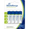 MediaRange NiMH Accu-nabíjacie Mignon AA/HR6, 1.2V, 2100mAh - 4ks bal., blister