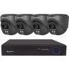 Securia Pro kamerový systém NVR4CHV8S-B DOME smart, čierny Nahrávanie: 2TB disk