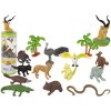 Lean Toys Sada figúrok Safari zvieratiek - 12ks.