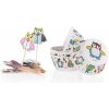 Banquet sada cukrárskych košíčkov Owls 11,5cm 24 + 24 ks