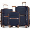 Sada troch cestovných PP kufrov Kono - 38/61/91 L - navy