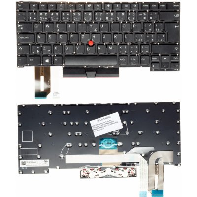 SK/CZ klávesnica Lenovo Thinkpad T490S T495 T495S E490S R490 L390 PK131BR1B00