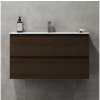 BATH DELUXE Kúpeľňová skrinka s umývadlom KENWOOD 91 cm orech BT0124+BT0128 + záruka 3 roky zadarmo