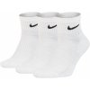 Členkové bavlnené ponožky Nike EVERYDAY CUSHIONED QUARTER (3 PAIRS) biele SX7667-100 - M