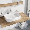 Ravak Umyvadlo Ceramic Slim R 55, bez otvoru pro baterii, bez přepadu, černá matná černá matná XJX0D155001 | cena za ks