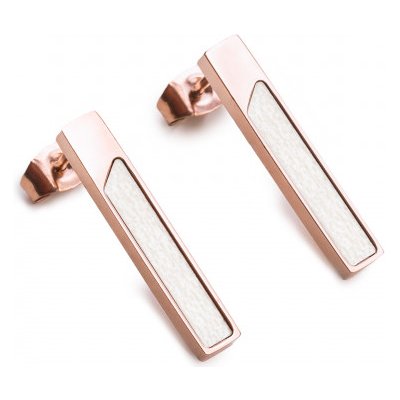 Bewooden náušnice s dreveným detailom Bright Earrings Rectangle JWE34