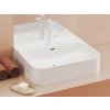 Ravak Ceramic Slim Wall R keramické umývadlo na dosku 55x45 cm s prepadom Biela XJX01155006