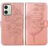 VSETKONAMOBIL 67540 ART BUTTERFLY Peňaženkový obal pre Motorola Moto G54 5G / G54 Power Edition 5G ružový
