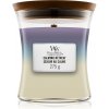 Woodwick Trilogy Calming Retreat vonná sviečka s dreveným knotom 275 g