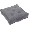 Cotton and Sweets Cotton and Sweets Prešívaný puf grafitová 46x46x13cm