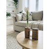 BotaneryLab™ NEXUS – dizajnový stojan na aranžmány z masívneho orechového dreva so sklenenou skúmavkou