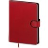 Flip A5 týždenný 2026 červeno/čierny