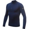 SENSOR Merino Active pánske tričko dl.rukáv zip Deep Blue - XXL