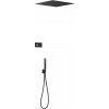 Tres Shower Technology sprchová súprava podomietková s termostatom s dažďovou sprchou čierna 092.885.61.NM
