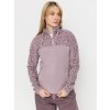 Roxy Sayna Half Zip (nirvana be bold plaid rg) M, ružová