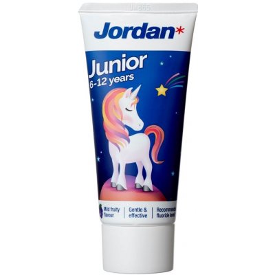 Jordan Junior zubná pasta 6-12 rokov, 50 ml