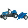 R01307 Traktor New Holland na pedále s prívesom