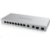 Zyxel XGS1010-12 12-portový gigabitový prepínač, 8x gigabitový RJ45, 2x 2,5GbE RJ45, 2x SFP+ XGS1010-12-ZZ0102F