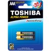 TOSHIBA ALPHA POWER LR03 AAA 1,5V alkalické batérie blister 2ks