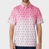 Pánska polokošeľa Callaway Golf MOJITO OMBRE PoloCANDY PINK M