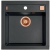Alveus FORMIC 20 kuchynský granitový drez so sifónom 52x51 Twilight+prepad copper 1103766+copper