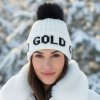 Goldberg čiapka Hodd beanie Faux Fur white