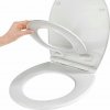 Bidetové sedátko Geberit Bílé WC sedátko a dětské sedátko, soft-close, snadná instalace, Fix-Clip, dětské sedátko, sada, bílá