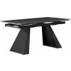 Tempo Kondela Jedálenský rozkladací stôl, grafit/čierna, 160-240x90 cm, SALAL