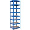 Trestles RH Regál 2200 x 600 x 300 mm 8 políc modrá