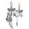 Toolight - Krištáľová nástenná lampa 2xE14 60W 300757, chrómová, OSW-04603
