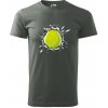 Tenisová loptička v triku - Klasické pánske tričko vyššej gramáže - 2XL ( Tmavá bridlica (sivá so zeleným nádychom) )