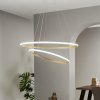 Luce Ambiente Design LED závesné svietidlo Axis, Ø 80/60 cm, zlatá, kov, CCT - LED-AXIS-S8060-ORO