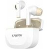Canyon Hexagon 7, True Wireless Stereo Bluetooth 5.4 slúchadlá do uší. ANC, ENC funkcie, výdrž 27 hod, béžovo-biele