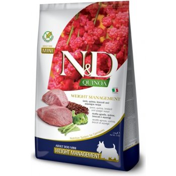 N&D GF Quinoa Dog Weight Mnmgnt Lamb & Broccoli 2,5 kg