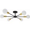 Toolight - Lampa spider-6 APP501-6C, čierna-zlatá, OSW-01100