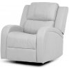 Autronic TV-4089 SIL TV a relaxačné kreslo, manuálne polohovanie, poťah strieborná látka v dekore kože