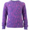 ActiveKids - detské funkčné oblečenie a doplnky ActiveKids merino detské unisex tričko s dlhým rukávom teplé - Lesné zvieratká Farba: Fialová, Veľkosť: 98 - 104/110