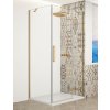 GELCO TRINITY GOLD MATT 90 x 120cm pravý sprchový kút obdĺžnikový, profil zlato mat, sklo číre, GT5612-90CR-G