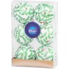 Strend Pro Gule MagicHome Vianoce, 6 ks, biele s trblietavym ornamentom, matné, s dekoráciou, na vianočný stromček, 8 cm