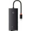 NONAME Baseus WKQX030301 Lite 4v1 HUB Dokovacia Stanica USB-C na 4x USB 3.0 Black 6932172606244