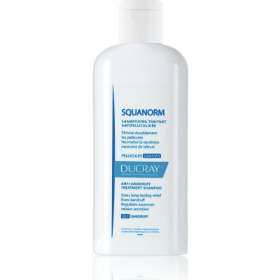 DUCRAY Squanorm šampón proti mastným lupinám s dlhotrvajúcim účinkom 200 ml
