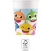 EKO papierové poháre - Baby Shark 200ml/8ks