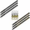 Párty konfety Sada 6 ks, 80 cm, zlaté stříbrné metalické silvestr 8595596318506