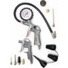 MAGG WJ002012 Pneumatická súprava - fúkačka s manometrom, fúkacia pištoľ s nástavcami, 12 dielov