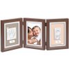 Baby Art Drevený rámček pre odtlačok My Baby Touch Double Brown