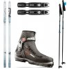 Backcountry bežky ASNES Nansen WL so stúpacím pásom + viazanie + obuv ALPINA Outlander + palice