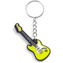 Prívesok na kľúče Musician Designer Music key Chain Electric Guitar Green